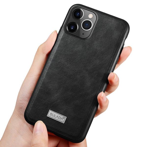 Etui Iphone 12 Mini Sulada Royal Czarne zdjęcie 11
