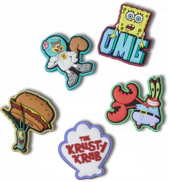 Przypinki Crocs Jibbitz Ozdoby Do Butów Spongebob 5 Pack zdjęcie 1