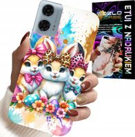ETUI DO MOTOROLA G24 / G04 - KRÓLICZKI, ŚWIĄTECZNE, KRÓLIK, WIELKANOC