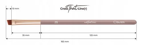 CLAVIER PĘDZELEK 21S ŚCIĘTY IDEALNY DO BRWI NATURALNE WŁOSIE na Arena.pl