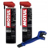 Zestaw do czyszczenia i smarowania łańcucha motocyklowego MOTUL C2 C1