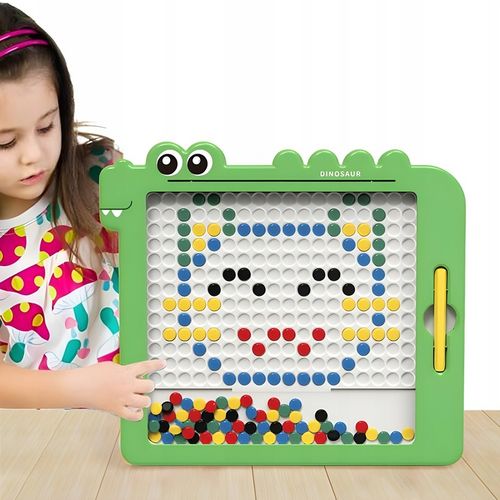 TABLICA MAGNETYCZNA MagPad MONTESSORI DINOZAUR DINOBOARD MAGNETYCZNE WOOPIE na Arena.pl
