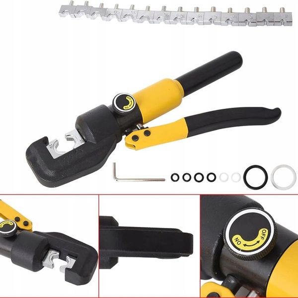 ZACISKARKA HYDRAULICZNA PRASKA DO KABLI PRZEWODÓW MATRYCE 4-70 MM zdjęcie 15