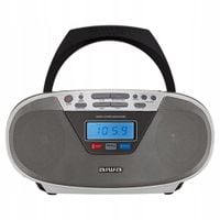 RADIO BOOMBOX Bluetooth CD FM USB Aiwa BBTU-400SL LCD ZEGAR SLEEP