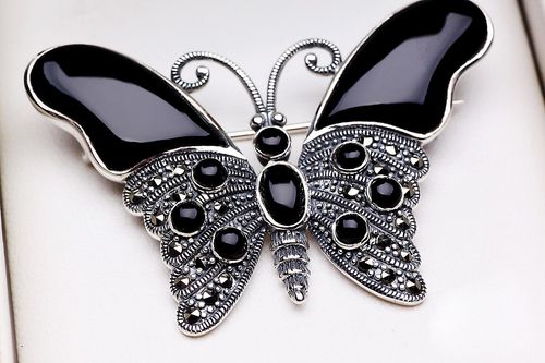 Srebrna broszka RDM3439 - Markazyty na Arena.pl