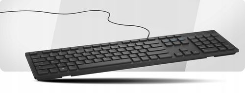 DELL PRO series| Cicha biurowa klawiatura USB 1,8m | CZARNA SLIM REGULOWANA na Arena.pl