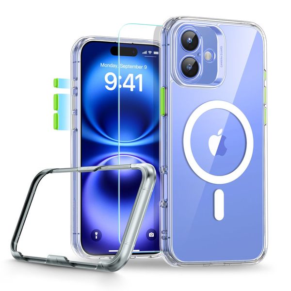 esr classic pro set halolock magsafe iphone 16 clear zdjęcie 1
