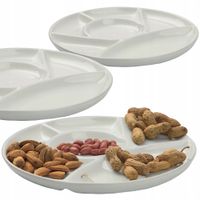 TALERZ PORCELANOWY DZIELONY MISKA NA PRZEKĄSKI PRZYSTAWKI TAPAS SOSY DIPY