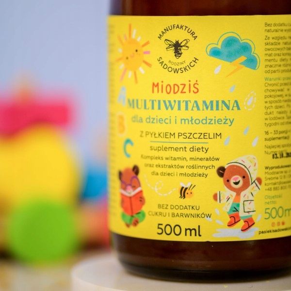 Multiwitamina dla dzieci i młodzieży z pyłkiem pszczelim Miodziś zdjęcie 4