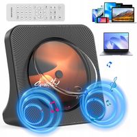 2X ODTWARZACZ DVD CD KOMPAKTOWY BLUETOOTH 5.0 RADIO FM USB STOJAK
