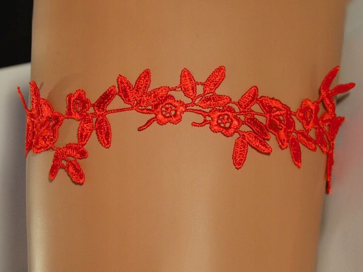 CZERWONA PODWIĄZKA studniówka podwiązki HAND MADE wysoka jakość MATURA 2024 zdjęcie 3