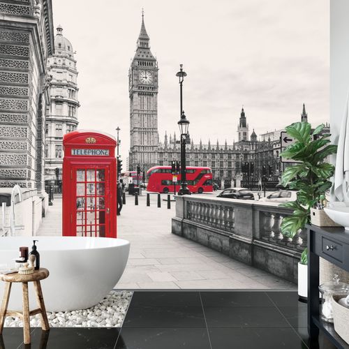 Fototapeta Londyn Czarno-Biała Flizelina 416x290 na Arena.pl