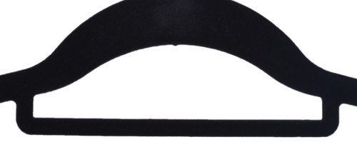 Wieszak welurowy MAXI komplet 100 szt czarny na Arena.pl