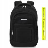 Plecak męski do pracy na laptopa szkolny młodzieżowy pojemny czarny