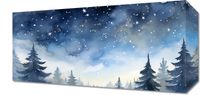Obraz 40x20cm Tajemniczy Las o Zmierzchu