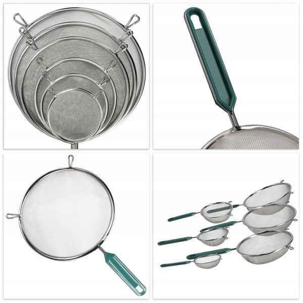 SITKO PRZESIEWACZ MĄKI KUCHENNE NIERDZEWNE 20 cm zdjęcie 6