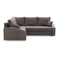 Narożnik rozkładany, lewy, LUSSO Plus, 230x179x92 cm, szary