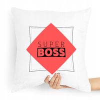 Poduszka Prezent Dla Szefa Super Boss Z Nadrukiem Ze Zdjęciem