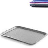 taca z polipropylenu fast food 30.5x41.5cm - szara