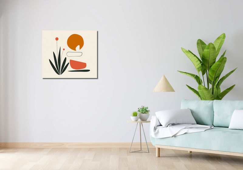 Obraz 70x60cm Abstrakcyjny Zen zdjęcie 2