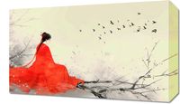 Obraz 50x30cm Diva Na Gałęzi