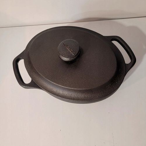 Garnek 2l żeliwny owalny z pokrywą Skeppshult Tradition czarny na Arena.pl