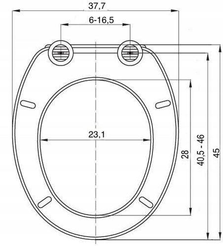 Deska sedesowa wolnoopadająca WC twardy duroplast uniwersalna wypinana kołk na Arena.pl