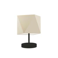 Lampka PASADENA abażur ecru stelaż czarny