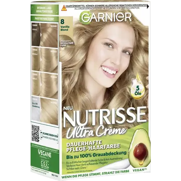 Garnier Nutrisse farba waniliowy blond nr 8 zdjęcie 1
