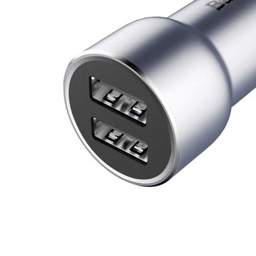Ładowarka Samochodowa 2xUSB Baseus FastCharge 3.4A srebrny na Arena.pl