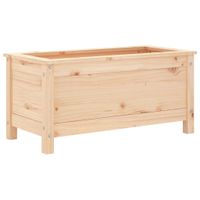 Donica ogrodowa, 82,5x40x39 cm, lite drewno sosnowe