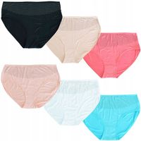 majtki bambus figi damskie 6pak wysoki stan 4/5XL