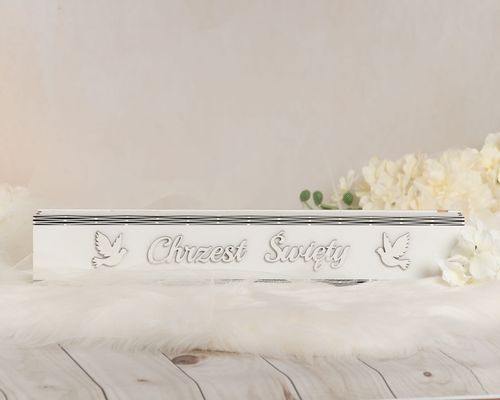 BIAŁE PUDEŁKO NA ŚWIECE Z GRAWEREM CHRZEST na Arena.pl