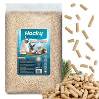 ŻWIREK DREWNIANY HOCKY PELLET DLA KOTA KRÓLIKA ŚWINKI 15KG JASNY ODPYLONY