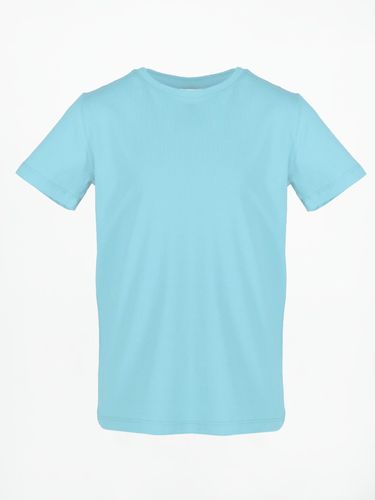 Koszulka dziecięca t-shirt bawełniany błękitny 110-116 YOCLUB na Arena.pl