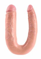 Dildo Dwustronne Double Trouble 18Cm Cieliste