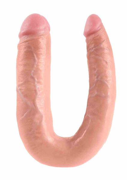 Dildo Dwustronne Double Trouble 18Cm Cieliste zdjęcie 1