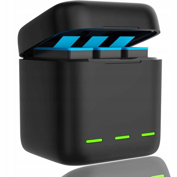 Ładowarka do GoPro 12 11 10 9 Box Hub 3 Kanałowy do 3 Akumulatorów Baterii zdjęcie 1