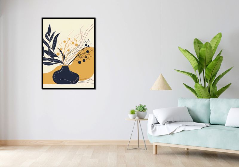 Plakat 75x100cm Spokój Ciemnych Liści zdjęcie 4