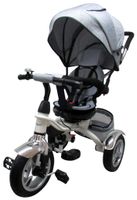 Rowerek Trójkołowy T3 szary R-Sport Koła pompowane