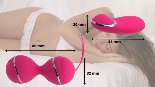 Wibrujące STYMULUJĄCE KULKI GEJSZY z pilotem MASAŻER 10 TRYBÓW WIBRACJI na Arena.pl