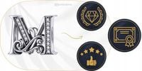 CHARMS LITERKA M srebro 925 litera srebrna koralik zawieszka charms pr S925