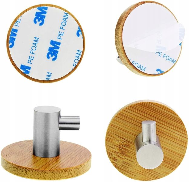 Haczyki Do Łazienki Łazienkowe X 4 Samoprzylepne zdjęcie 8