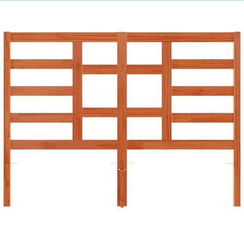 Wezgłowie do łóżka, woskowy brąz, 135 cm, lite drewno sosnowe na Arena.pl