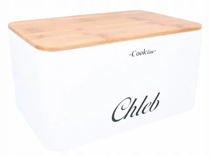 CHLEBAK ZESTAW POJEMNIKI DREWNO BAMBUS 4w1 BIAŁY zdjęcie 4