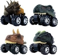 Auta Dinozaury Samochody Zabawki Zestaw 4 sztuki Napęd Monster Truck