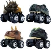 Auta Dinozaury Samochody Zabawki Zestaw 4 sztuki Napęd Monster Truck