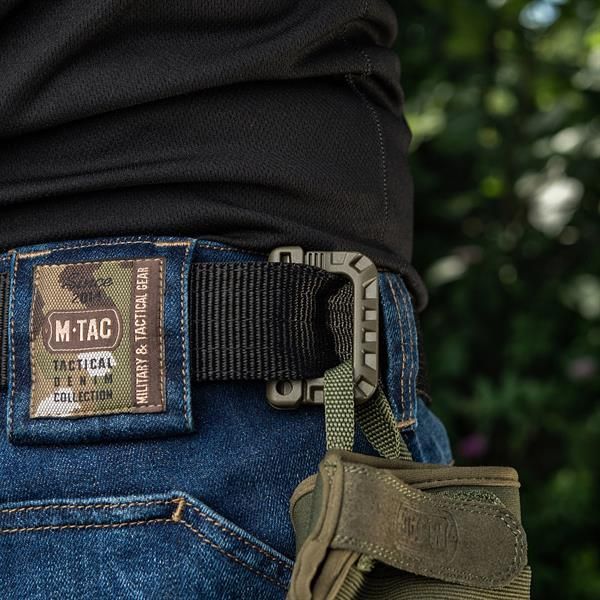 Karabińczyk firmy M-Tac 5,5 cm olive czarny zdjęcie 2