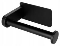 UCHWYT NA PAPIER TOALETOWY CZARNY LOFT ŚCIENNY PRZYKLEJANY NA MOCNY KLEJ