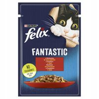 FELIX FANTASTIC WOŁOWINA 85G KOT SASZETKA